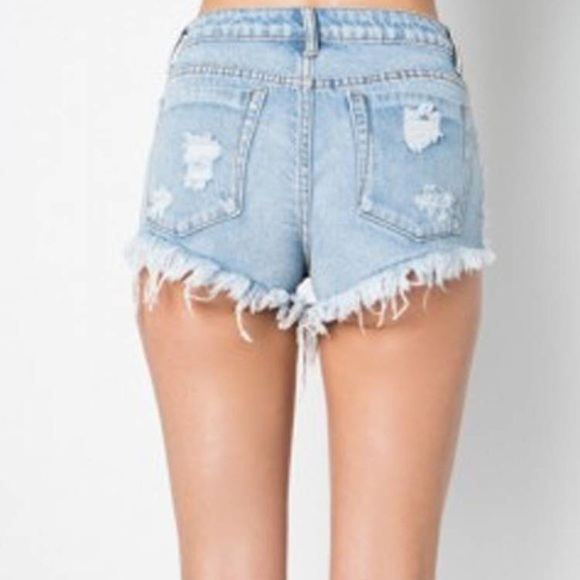 SIGNATURE 8 SHORTS DENIM DISTRESSED WOMEN - S8210 - Picture 5 of 8
